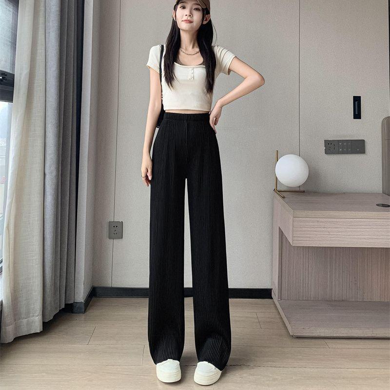 Женские брюки свободного кроя с широкими штанинами, с высокой талией, повседневные, плиссированные, прямые, длинные, до пола XXXL чёрный
Женские брюки свободного кроя с широкими штанинами, с высокой талией, повседневные, плиссированные, прямые, длинные, до пола XXXL чёрный