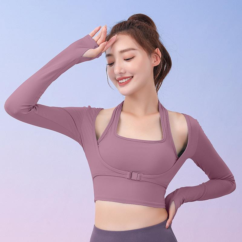 Running & Dance Yoga Wear: Shockproof Long Sleeve Halter Top with Removable Padding Extra Extra Large
Running & Dance Yoga Wear: Shockproof Long Sleeve Halter Top with Removable Padding Extra Extra Large
