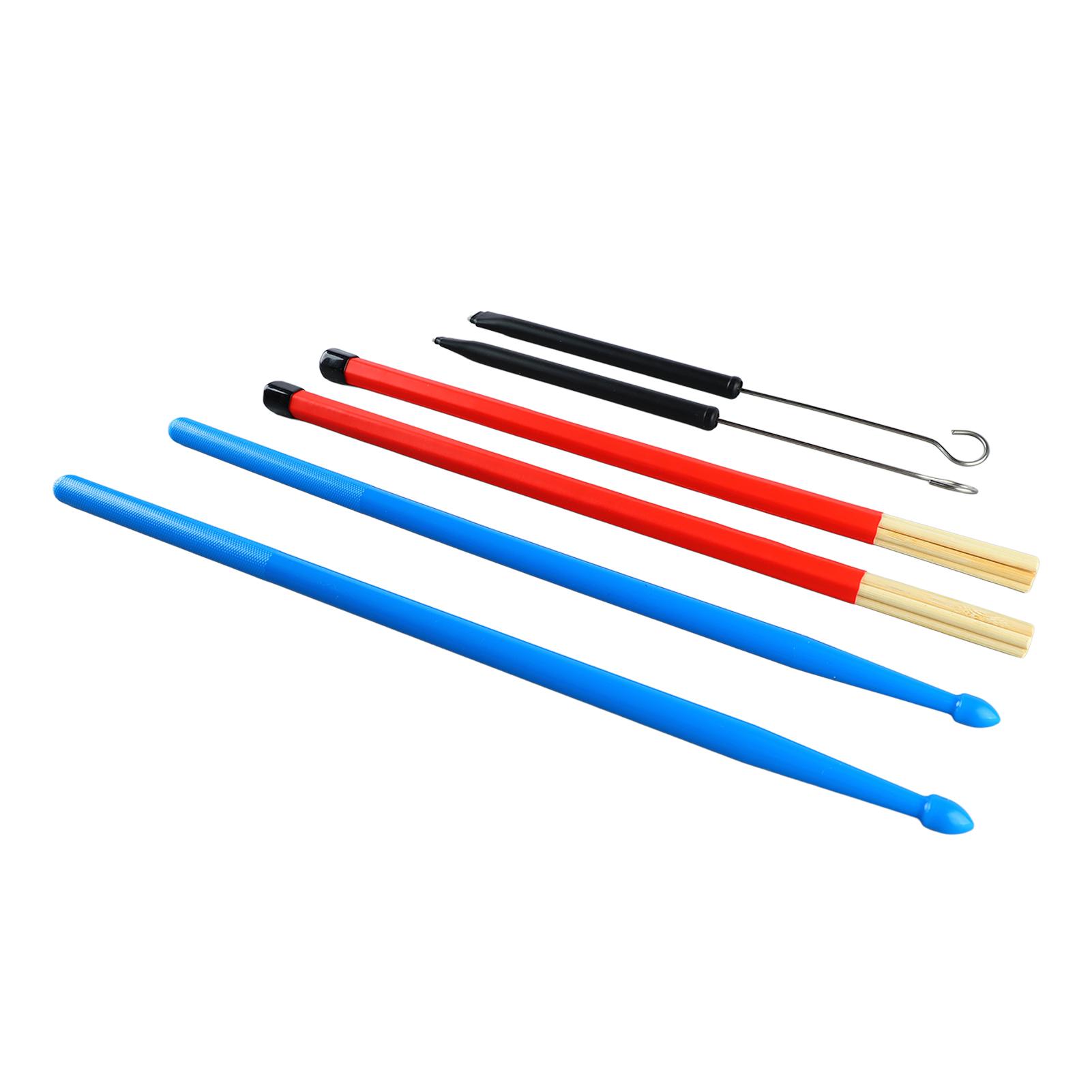 Drum Stick Nylon Portable Drumstick Accessory Set 2 Wire Brush 2 Wood Drum Rod with Storage Bag for Rock Band
Drum Stick Nylon Portable Drumstick Accessory Set 2 Wire Brush 2 Wood Drum Rod with Storage Bag for Rock Band