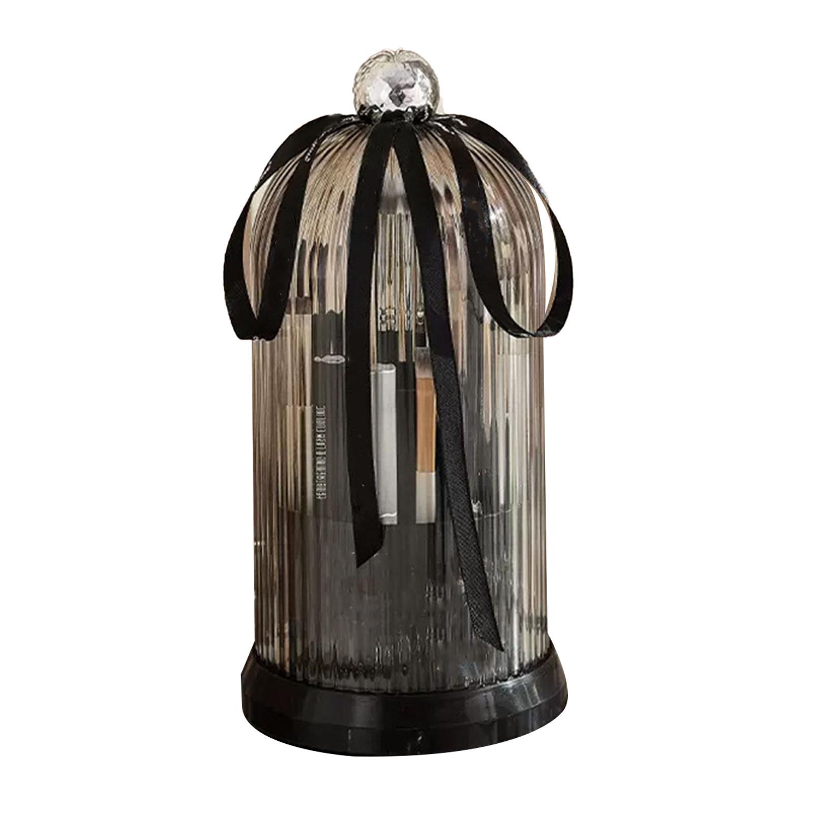 Вращающийся контейнер для кистей для макияжа, пылезащитный, водонепроницаемый, нескользящий держатель для кистей для макияжа для всей семьи чёрный 
Вращающийся контейнер для кистей для макияжа, пылезащитный, водонепроницаемый, нескользящий держатель для кистей для макияжа для всей семьи чёрный