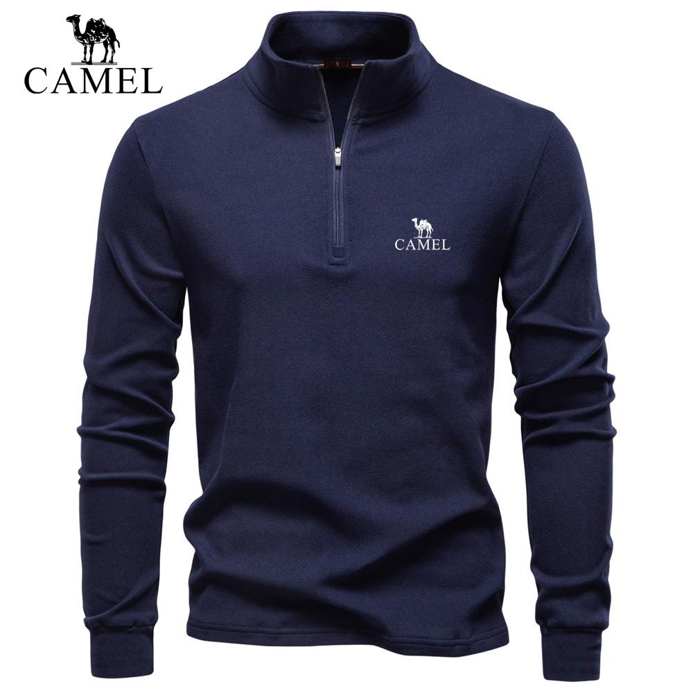 CAMEL 2026 Autumn/Winter Embroidered New Large Men s Stand Up Collar Half Zipper Long Sleeve German Velvet Warm Base Sweater S
CAMEL 2026 Autumn/Winter Embroidered New Large Men s Stand Up Collar Half Zipper Long Sleeve German Velvet Warm Base Sweater S