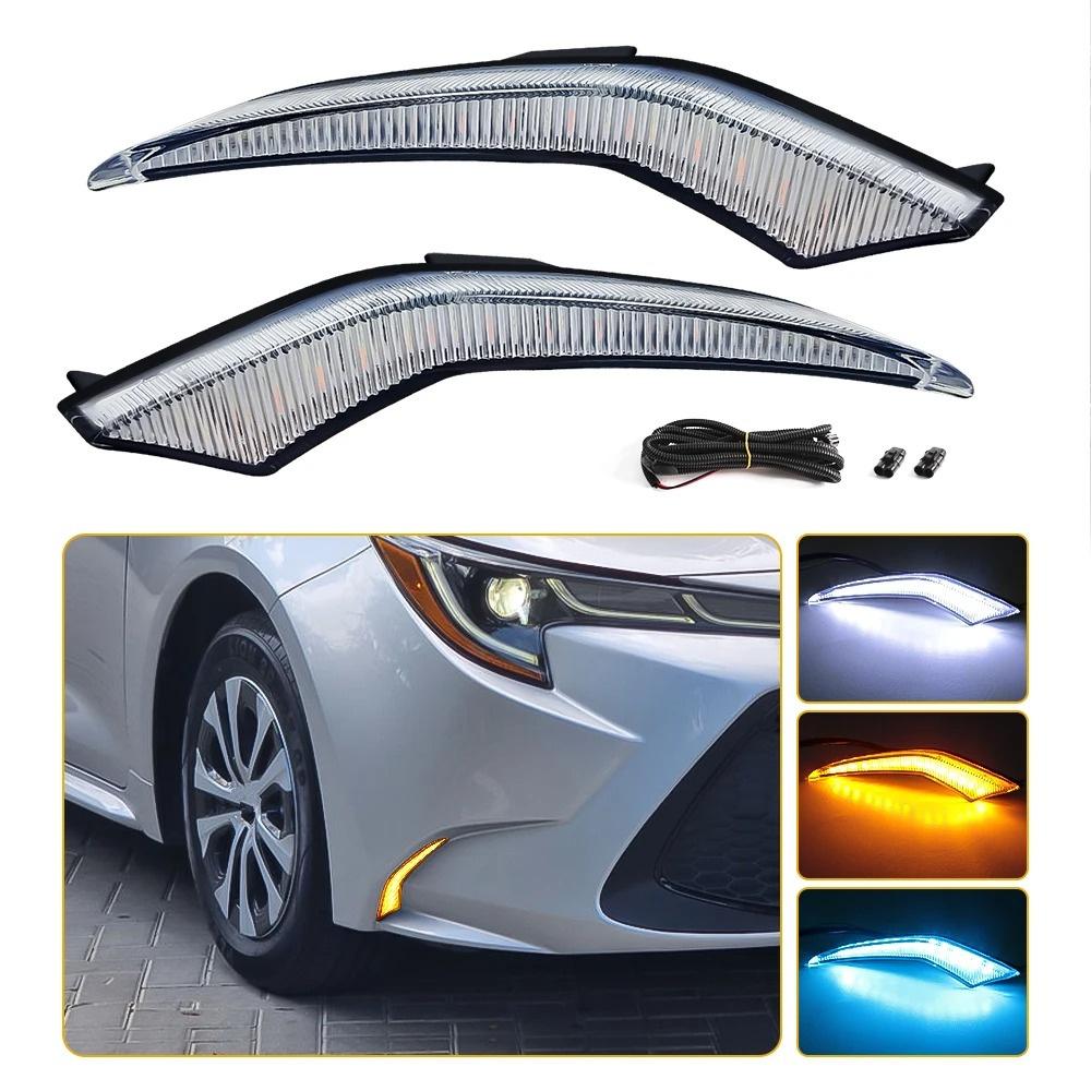 Светодиодные дневные ходовые огни DRL противотуманные фары подходят для Toyota Corolla L LE XLE Model 2020-2022
Светодиодные дневные ходовые огни DRL противотуманные фары подходят для Toyota Corolla L LE XLE Model 2020-2022