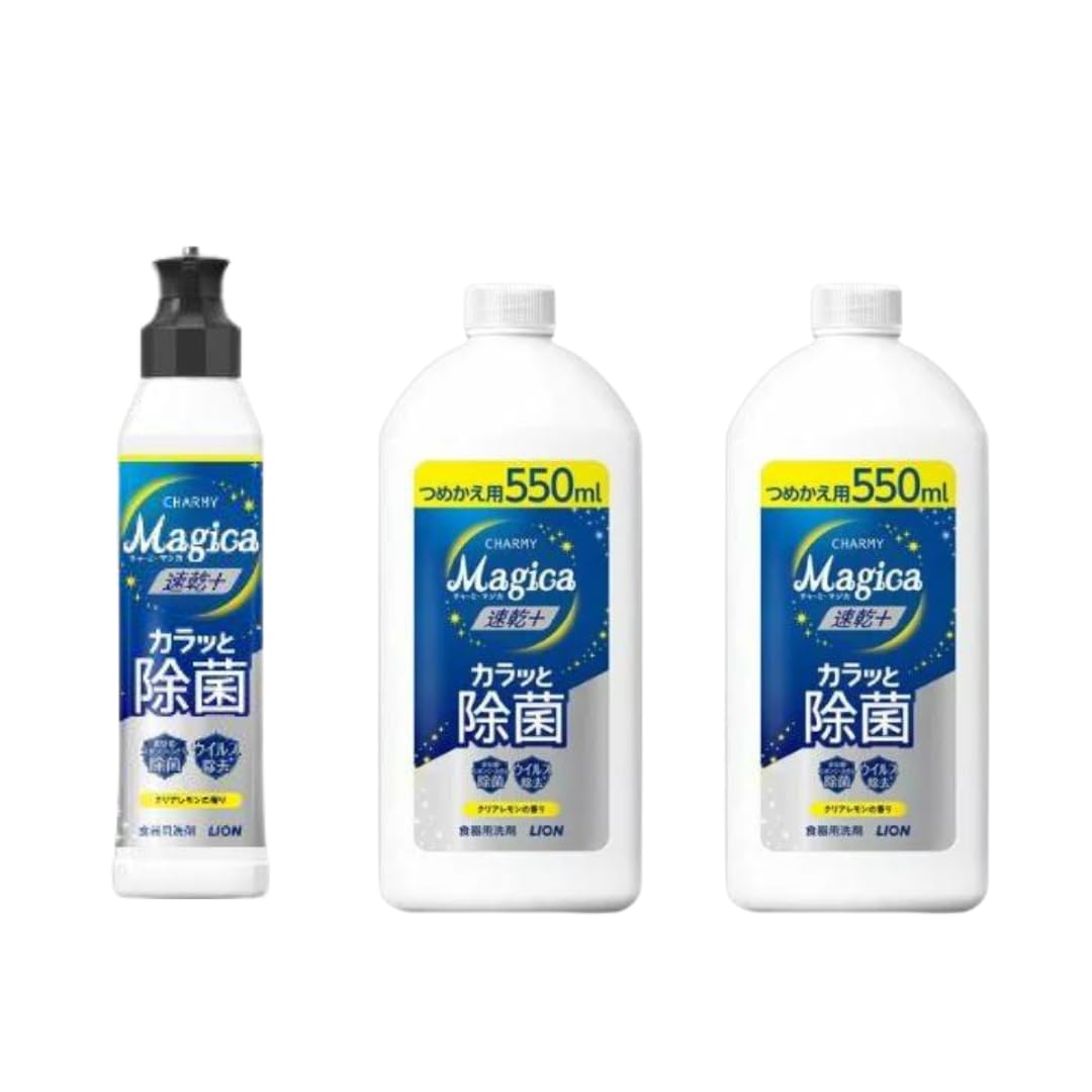 Lion Charmy Magica Средство для мытья посуды Karatto Quick Dry Quick Dry Plus Дезинфицирующее средство для мытья посуды с настоящим лимонным ароматом 220 мл 1 шт. Сменный блок 550 мл, набор из 2 шт.
Lion Charmy Magica Средство для мытья посуды Karatto Quick Dry Quick Dry Plus Дезинфицирующее средство для мытья посуды с настоящим лимонным ароматом 220 мл 1 шт. Сменный блок 550 мл, набор из 2 шт.