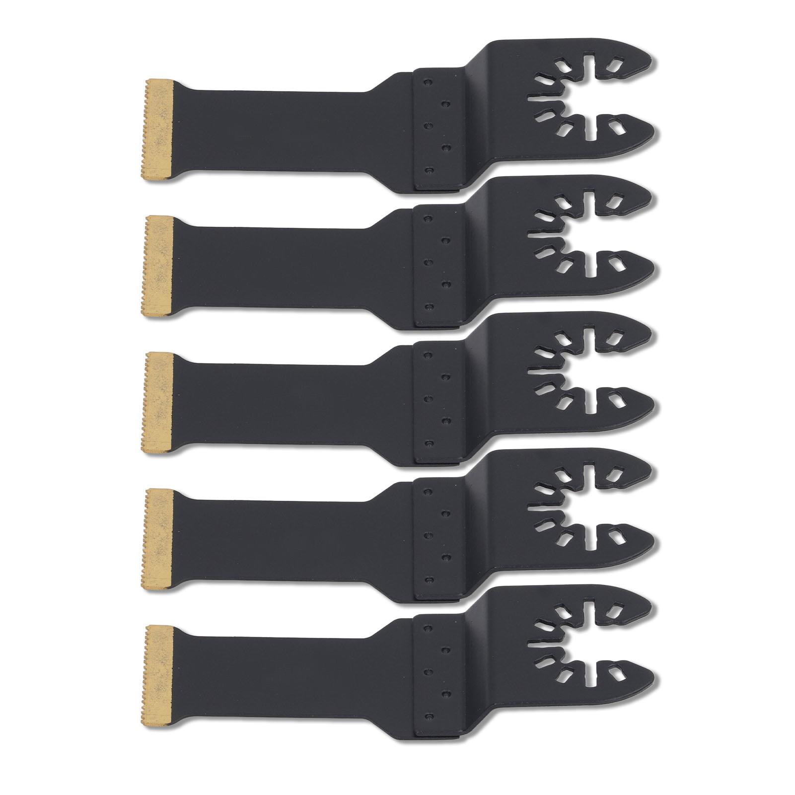 5Pcs Oscillating Tool Saw Blade Multifunctional Professional Titanium Plated Multitool Blades Kit
5Pcs Oscillating Tool Saw Blade Multifunctional Professional Titanium Plated Multitool Blades Kit