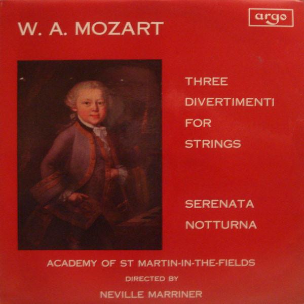 LP Record WOLFGANG AMADEUS MOZART THE ACADE Three Divertimenti For Strings Se ZRG554 Argo UK Classical Used
LP Record WOLFGANG AMADEUS MOZART THE ACADE Three Divertimenti For Strings Se ZRG554 Argo UK Classical Used