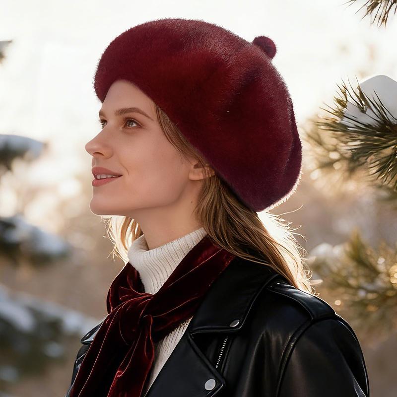 Christmas Red Faux Mink Fur Beret for Women, Winter Outdoor Warm Faux Fur Hat, Elegant Artist Cap suit for 54-59 cm червоний
Christmas Red Faux Mink Fur Beret for Women, Winter Outdoor Warm Faux Fur Hat, Elegant Artist Cap suit for 54-59 cm червоний