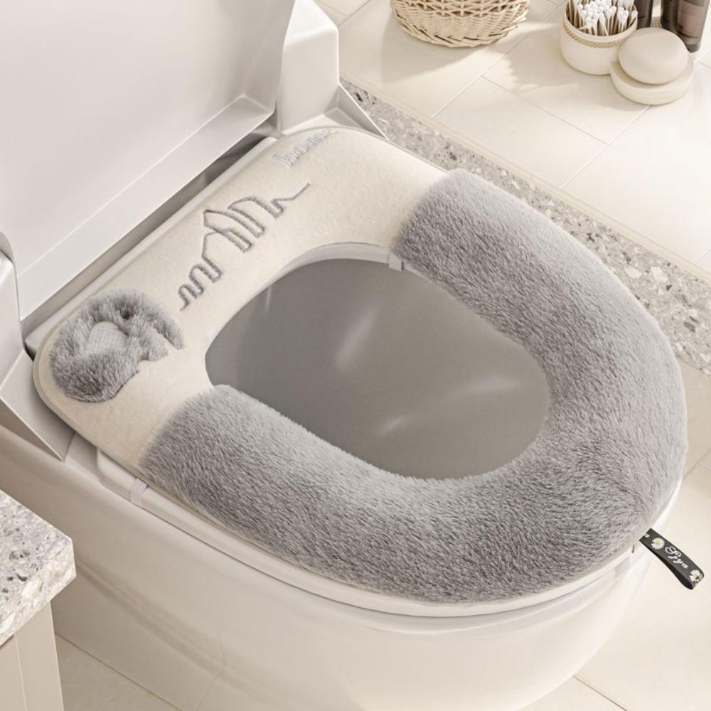 with Handle Toilet Seat Cover Plush Winter Toilet Seat Mat Universal Toilet Mat Four Seasons синій
with Handle Toilet Seat Cover Plush Winter Toilet Seat Mat Universal Toilet Mat Four Seasons синій