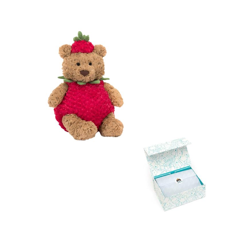 JELLYCAT Ведмедик Бартоломью Полунична Заспокійлива Лялька Плюшева Лялька 26 см Завширшки Blue Box
JELLYCAT Ведмедик Бартоломью Полунична Заспокійлива Лялька Плюшева Лялька 26 см Завширшки Blue Box