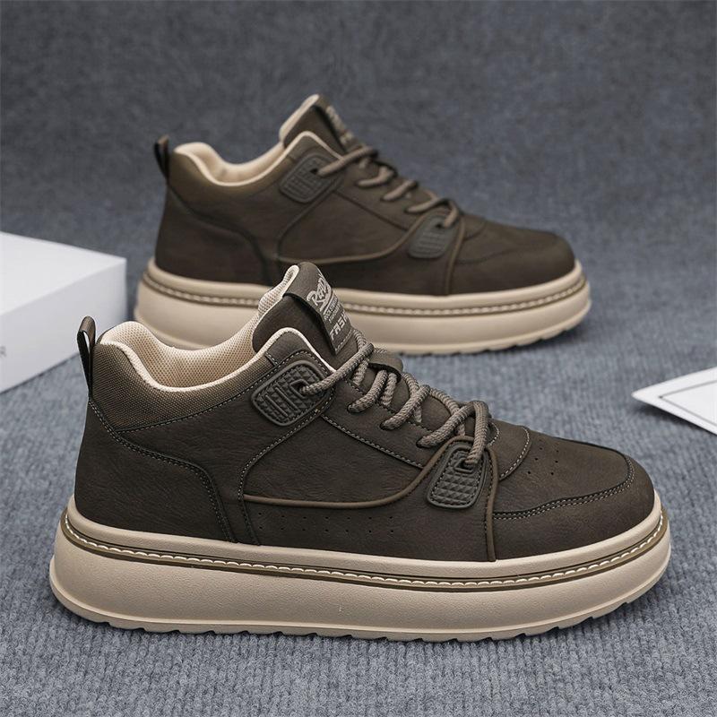 High-top winter sports casual board shoes British style thick-soled heightening Martin boots 44
High-top winter sports casual board shoes British style thick-soled heightening Martin boots 44
