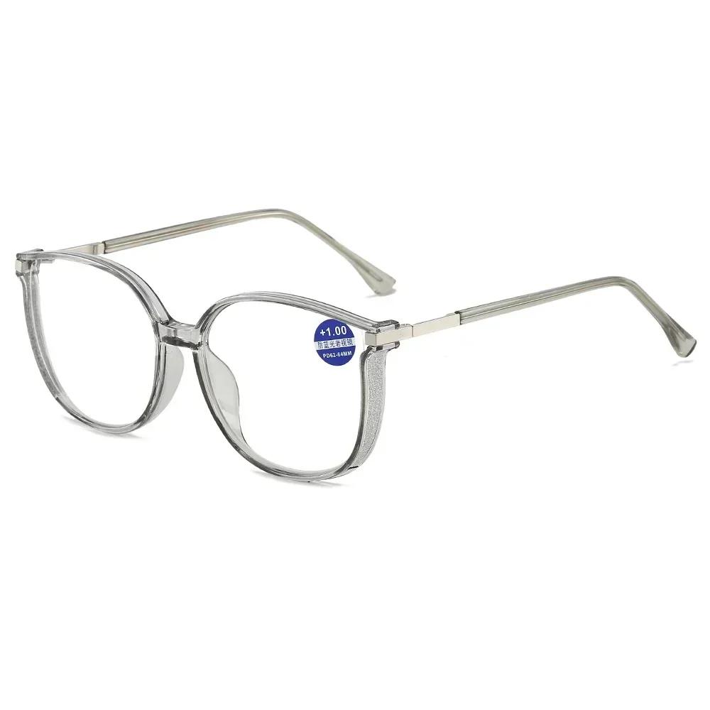 Women Trendy Large Reading Glasses with Glitter Frame Magnifing Transparent Glasses Plus Eyewear +1.0+1.5+2.0+2.5+3.0 +400 сірий
Women Trendy Large Reading Glasses with Glitter Frame Magnifing Transparent Glasses Plus Eyewear +1.0+1.5+2.0+2.5+3.0 +400 сірий