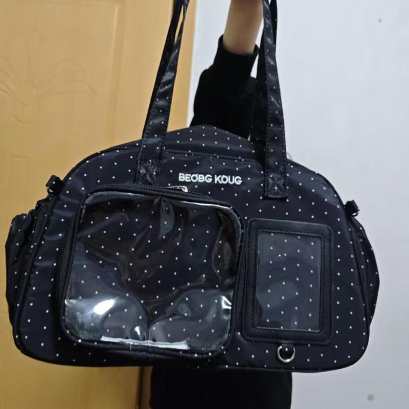 Japanese Kawaii Ita Bag Polka Dot Transparent Window Crossbody Bag Women Cute Y2k Style Pin Display Large Capacity Shoulder Bag 30x10x18cm
Japanese Kawaii Ita Bag Polka Dot Transparent Window Crossbody Bag Women Cute Y2k Style Pin Display Large Capacity Shoulder Bag 30x10x18cm