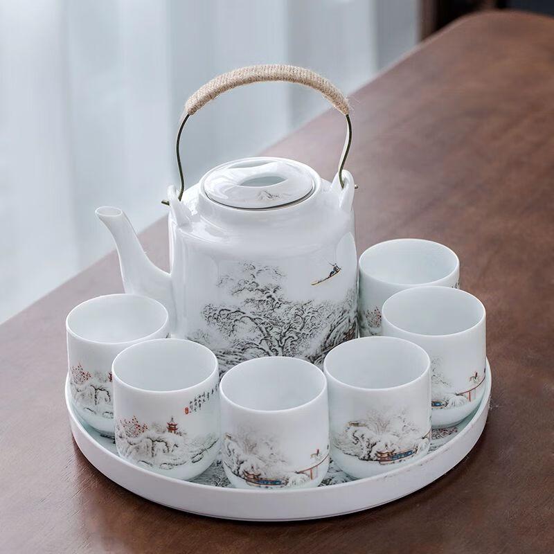 Nordic Style Celadon Kung Fu Tea Set Auspicious Snow, Bountiful Harvest
Nordic Style Celadon Kung Fu Tea Set Auspicious Snow, Bountiful Harvest