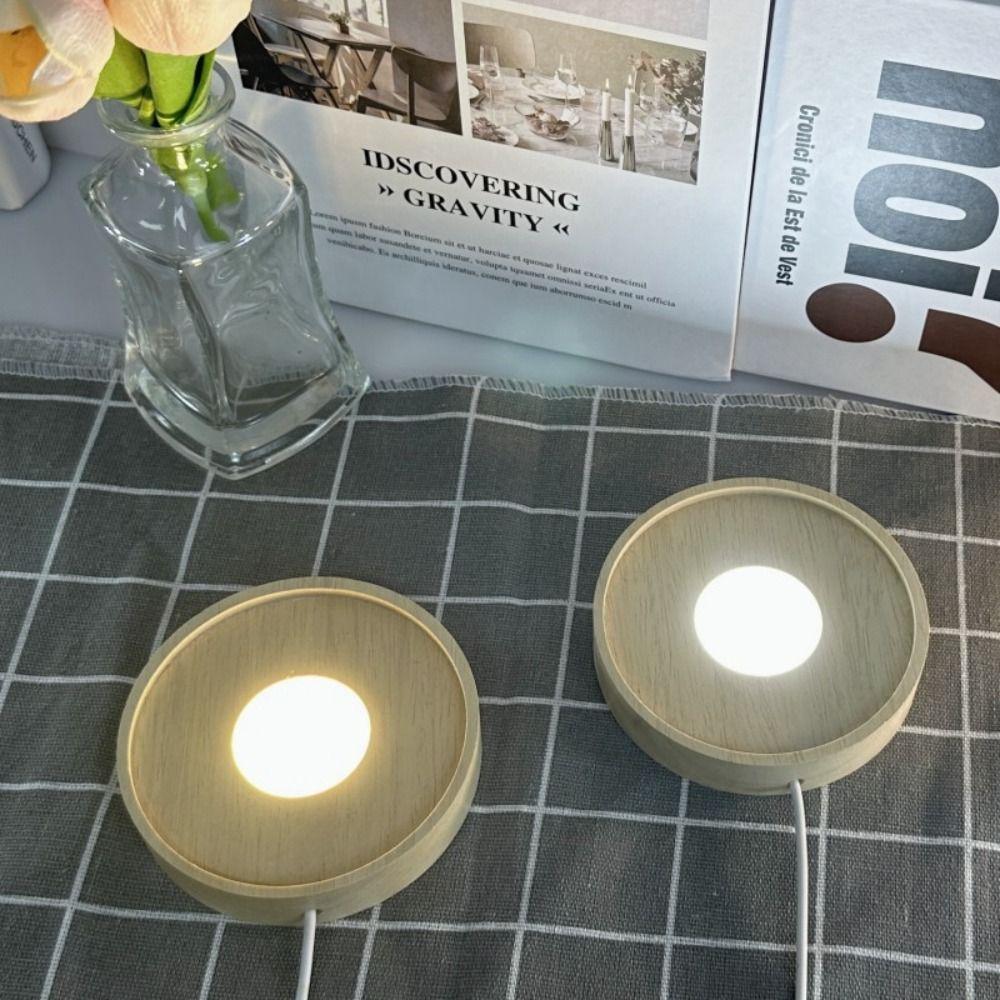 Round Night Lamp Base Wood LED Light Dispaly Base Display Stand Art Display Holder offices White
Round Night Lamp Base Wood LED Light Dispaly Base Display Stand Art Display Holder offices White