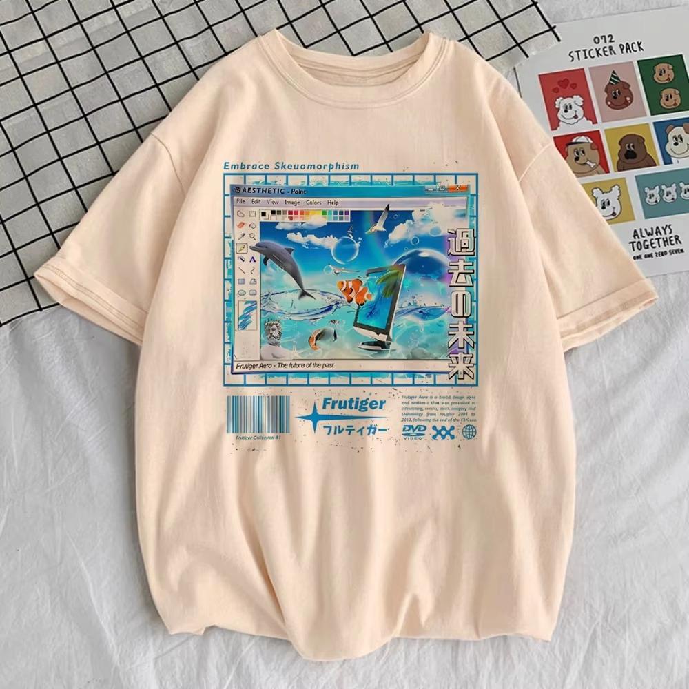 Frutiger Aero T Shirt Girl Graphic Comfortable Gothic 80s Pastel Breathable T Shirt Graphic Y2k Retro Vintage Women Oversize Top S
Frutiger Aero T Shirt Girl Graphic Comfortable Gothic 80s Pastel Breathable T Shirt Graphic Y2k Retro Vintage Women Oversize Top S