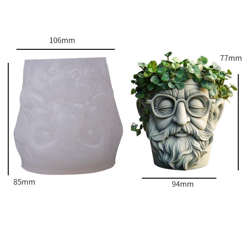 Vase Mold Silicone Silicone Mold Grandpa Plaster Mold Contemplative For Home Decor Aromatherapy Storage белый
Vase Mold Silicone Silicone Mold Grandpa Plaster Mold Contemplative For Home Decor Aromatherapy Storage белый