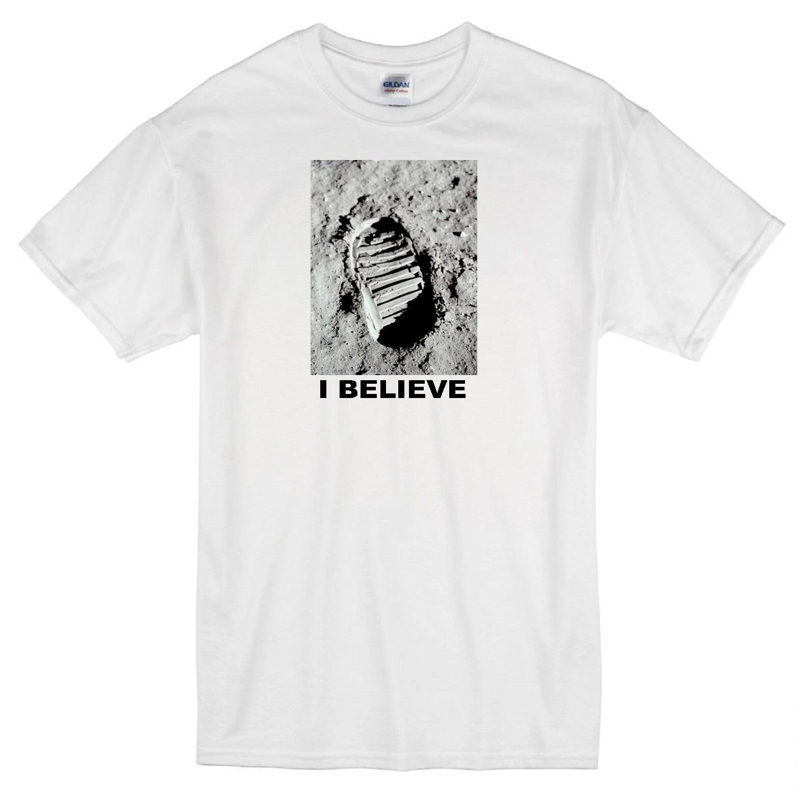 FOOTPRINT ON MOON I BELIEVE NEIL ARMSTRONG JULY 20 1969 ASTRONAUT WHITE T-shirt L
FOOTPRINT ON MOON I BELIEVE NEIL ARMSTRONG JULY 20 1969 ASTRONAUT WHITE T-shirt L