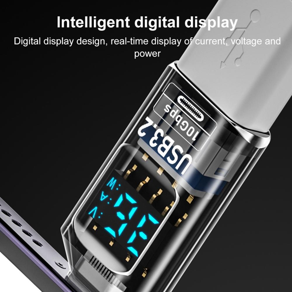 60W 10Gbps Digital Display USB-A to Type-C Adapter Female to Male Mini Converter As Shown A
60W 10Gbps Digital Display USB-A to Type-C Adapter Female to Male Mini Converter As Shown A