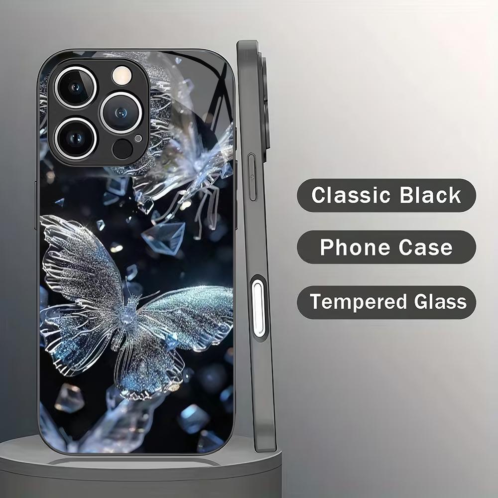 Diamond butterfly pattern tempered glass phone case suitable for iPhone 17 16 15 14 13 12 11 Pro/Max/Plus anti drop back cover iPhone 17ProMax
Diamond butterfly pattern tempered glass phone case suitable for iPhone 17 16 15 14 13 12 11 Pro/Max/Plus anti drop back cover iPhone 17ProMax