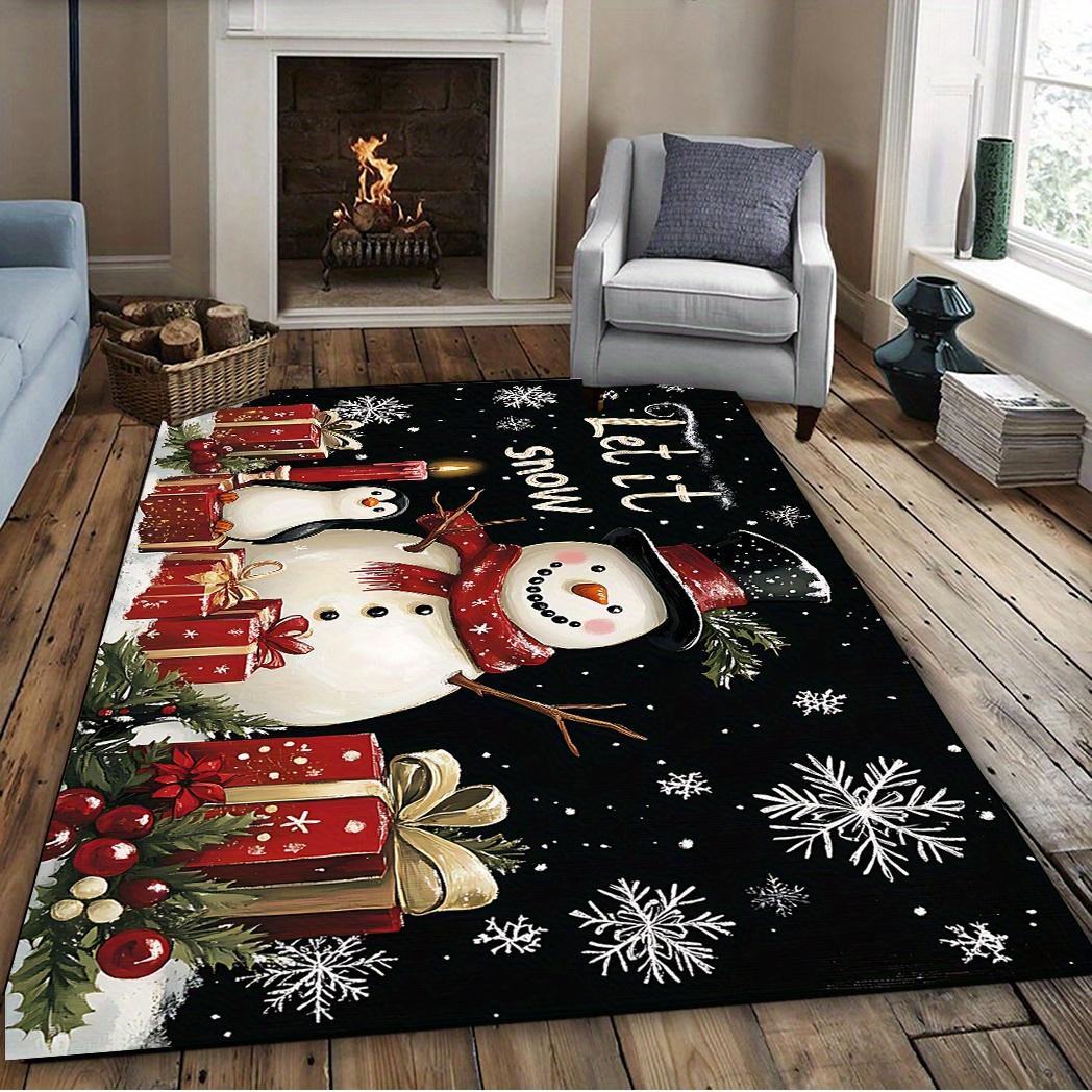 Christmas Snowman Rug with Penguin, Let It Snow Holiday Carpet, Non-Slip Floor Mat for Living Room, Festive Home Decor 50x80cm
Christmas Snowman Rug with Penguin, Let It Snow Holiday Carpet, Non-Slip Floor Mat for Living Room, Festive Home Decor 50x80cm