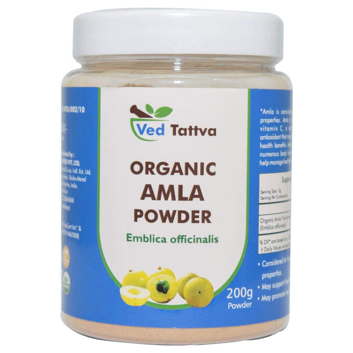 Ved Tattva Organic Amla Powder With Vitamin C & Antioxidants, Boosts Immune System | 200gm 0.4lbs
Ved Tattva Organic Amla Powder With Vitamin C & Antioxidants, Boosts Immune System | 200gm 0.4lbs
