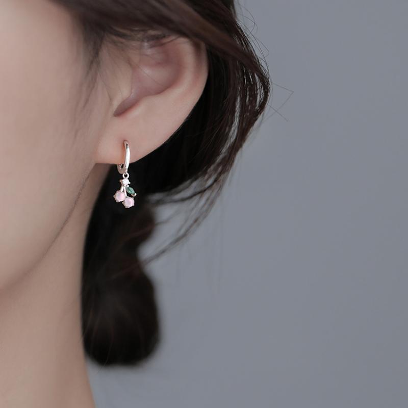 Серьги-кольца из стерлингового серебра 925 пробы с вишневым ушным пряжкой, милые розовые серьги-кольца с кристаллами, милые женские и студенческие серьги-обнимашки с фруктами
Серьги-кольца из стерлингового серебра 925 пробы с вишневым ушным пряжкой, милые розовые серьги-кольца с кристаллами, милые женские и студенческие серьги-обнимашки с фруктами