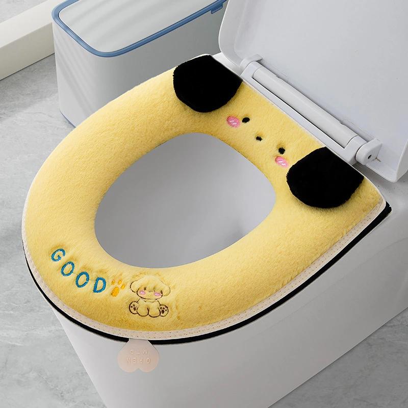 New waterproof toilet seat cover, thickened and warm, with handle, plush, washable, zippered. жовтий
New waterproof toilet seat cover, thickened and warm, with handle, plush, washable, zippered. жовтий