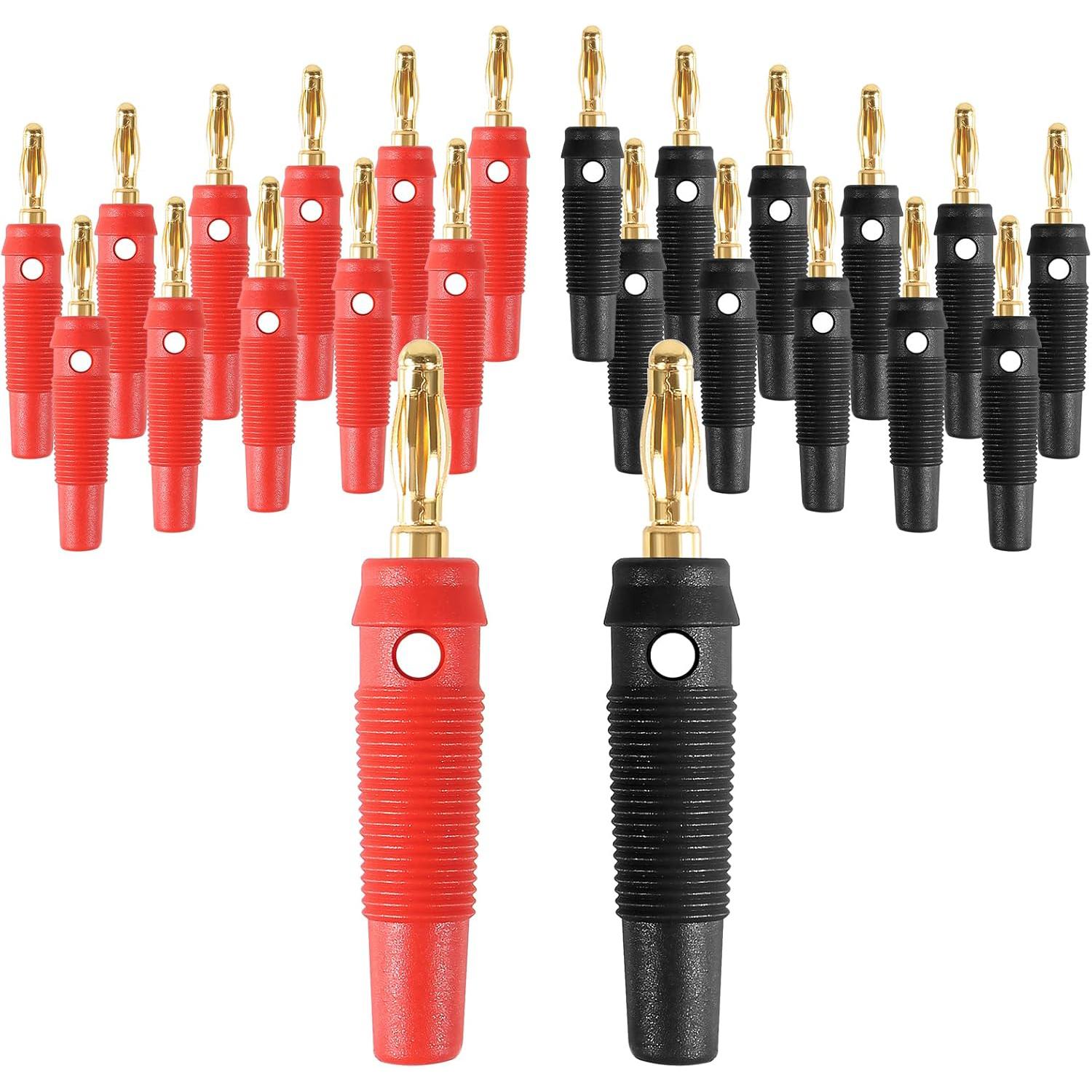 24 шт. 4 мм банановый штекер 32 А, высокоточный динамик, банановые штекеры, штабелируемый винтовой адаптер бананового разъема
24 шт. 4 мм банановый штекер 32 А, высокоточный динамик, банановые штекеры, штабелируемый винтовой адаптер бананового разъема