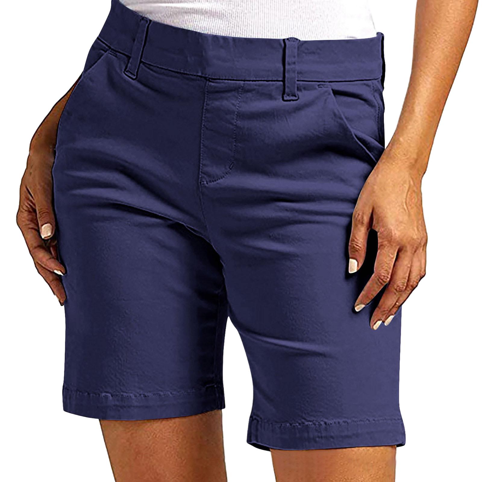 Women’s Bermuda Shorts Casual Mid Rise Stretchy Waistband with Pockets and Belt Loops for Daily Wear and Outdoor Activities S тёмно-синий
Women’s Bermuda Shorts Casual Mid Rise Stretchy Waistband with Pockets and Belt Loops for Daily Wear and Outdoor Activities S тёмно-синий