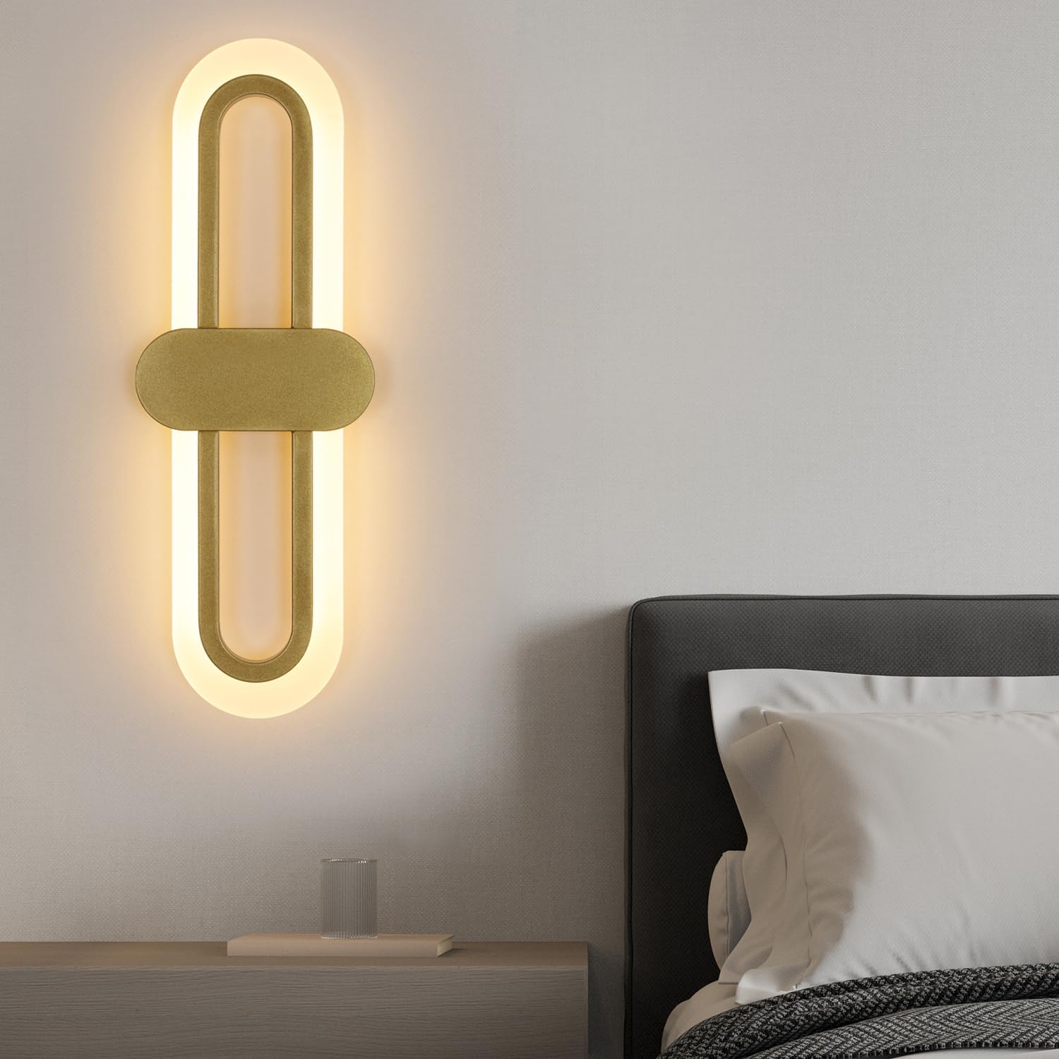 Настенный светильник Goeco Acrylic Track Shape Gold 40*14 см теплый свет 3000K 18W 220V для гостиной
Настенный светильник Goeco Acrylic Track Shape Gold 40*14 см теплый свет 3000K 18W 220V для гостиной