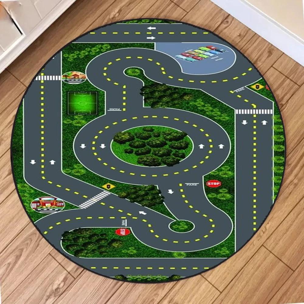 Train Track Map Circular Carpets Classic Retro Print Mats Mid Century Wall Art Club Bedroom Living Room Rugs Home Decoration Diameter 60cm
Train Track Map Circular Carpets Classic Retro Print Mats Mid Century Wall Art Club Bedroom Living Room Rugs Home Decoration Diameter 60cm