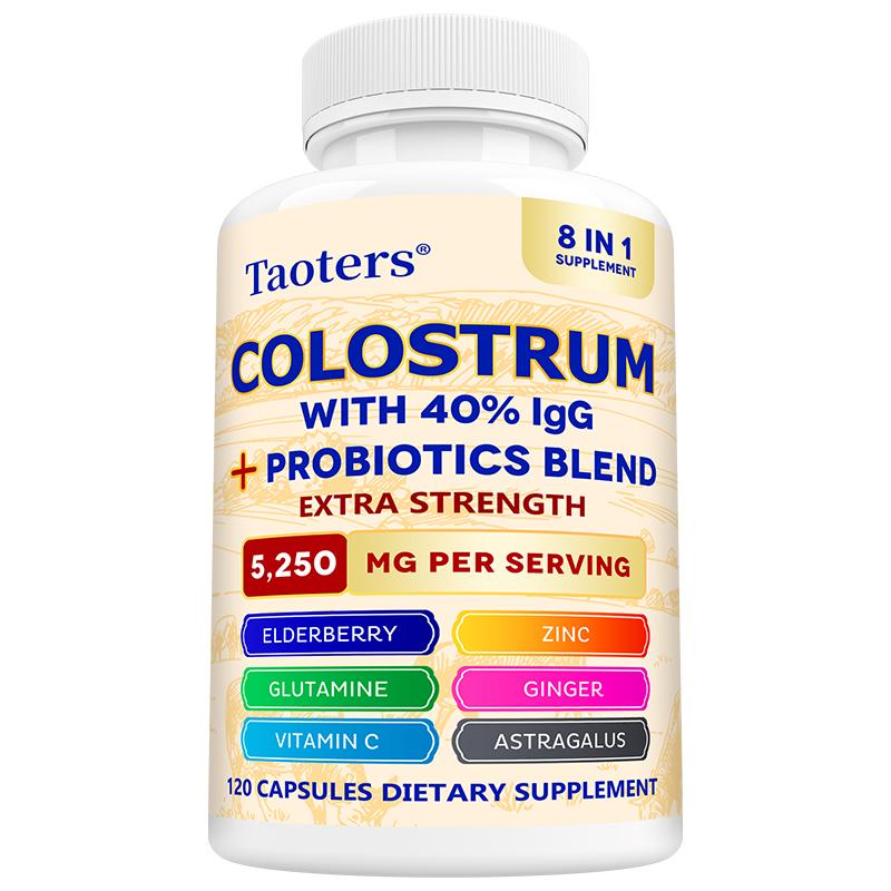 Colostrum 500 mg - Grass-fed bovine colostrum, probiotics, 60/120 capsules 120 capsules
Colostrum 500 mg - Grass-fed bovine colostrum, probiotics, 60/120 capsules 120 capsules