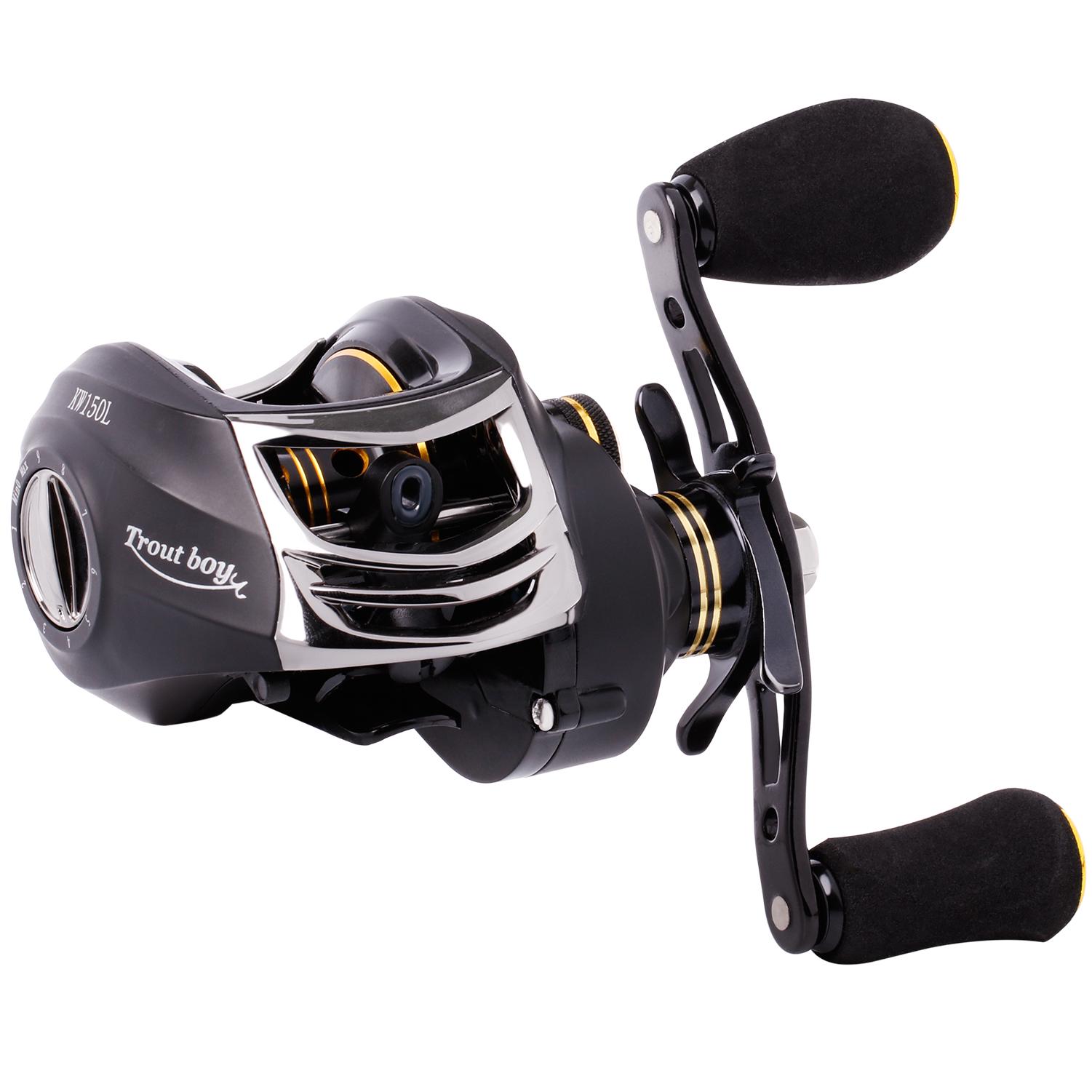 Кастинговая рыболовная катушка 11+1 BB Передаточное число 6,3:1 Гладкая ручка из углеродного волокна EVA для окуня right hand серый
Кастинговая рыболовная катушка 11+1 BB Передаточное число 6,3:1 Гладкая ручка из углеродного волокна EVA для окуня right hand серый