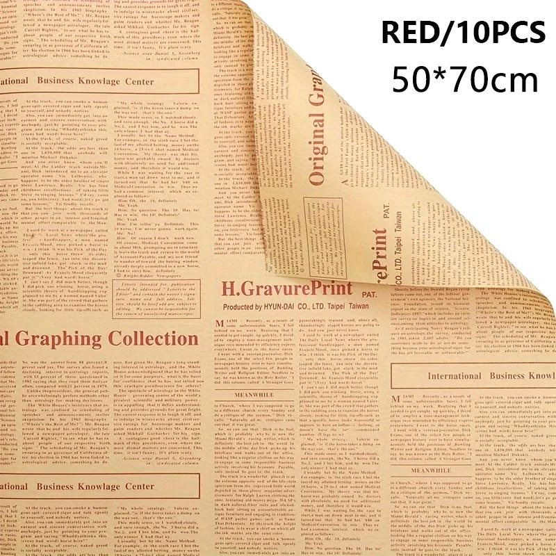 10Pcs Vintage English Newspaper Kraft Paper, Brown Kraft Outer Wrapping Paper For Gift Packaging For Gift Wrapping
10Pcs Vintage English Newspaper Kraft Paper, Brown Kraft Outer Wrapping Paper For Gift Packaging For Gift Wrapping