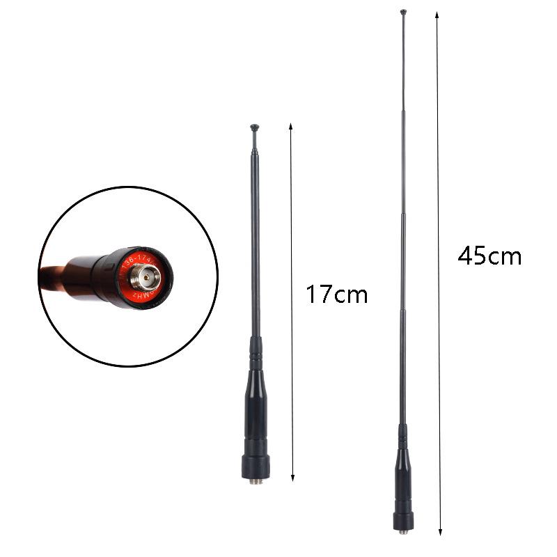 NA-02 45cm Telescopic Antenna for Senheks 8800, 8650, Baofeng UV5R, Quansheng UV-K6 Walkie-Talkies Other
NA-02 45cm Telescopic Antenna for Senheks 8800, 8650, Baofeng UV5R, Quansheng UV-K6 Walkie-Talkies Other