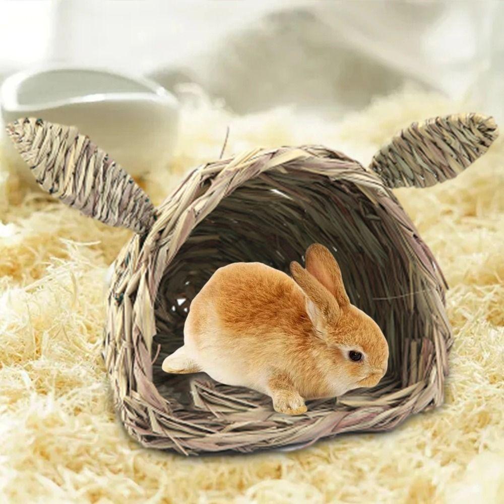 Bite Resistant Bunny Grass Nest Hand-Woven Hamster Grass Cage For Rabbits Hamsters Guinea Pigs S
Bite Resistant Bunny Grass Nest Hand-Woven Hamster Grass Cage For Rabbits Hamsters Guinea Pigs S