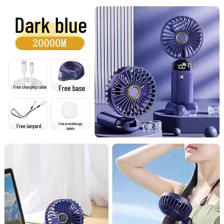 Portable USB Mini Fan: Ultra-Quiet, Handheld, Desktop, Hanging Neck, Folding, Rechargeable - Ideal for Office or Dorm Use. 15000M Smart Display Ultra-Quiet High Wind
Portable USB Mini Fan: Ultra-Quiet, Handheld, Desktop, Hanging Neck, Folding, Rechargeable - Ideal for Office or Dorm Use. 15000M Smart Display Ultra-Quiet High Wind