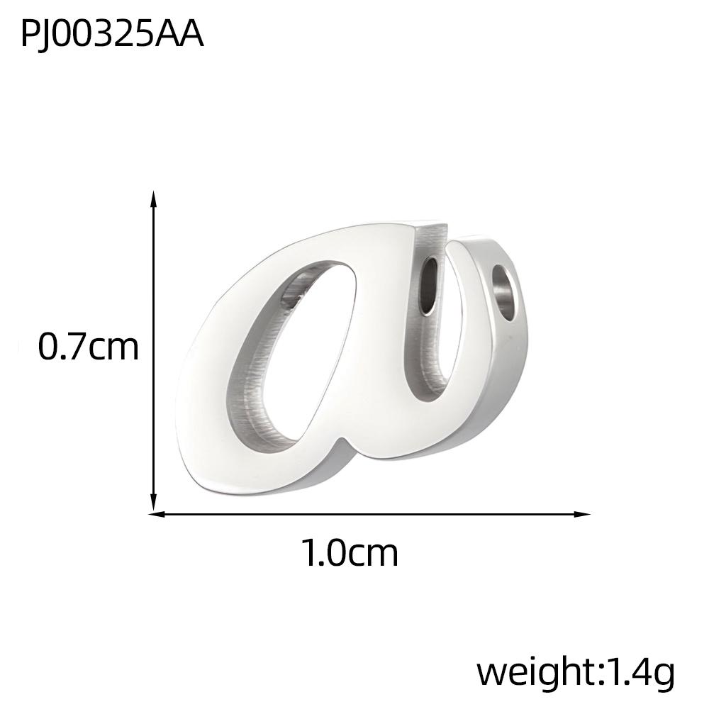 CARLIDANA Stainless Steel Silver Color DIY 26 Mirror Polished Letter Alphabet Charm Initial Lowercase Letters Bead Caps Jewelry
CARLIDANA Stainless Steel Silver Color DIY 26 Mirror Polished Letter Alphabet Charm Initial Lowercase Letters Bead Caps Jewelry