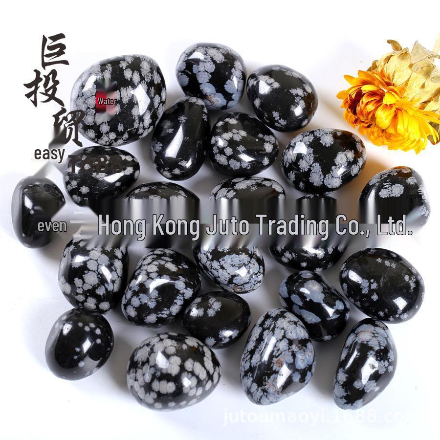 Natural Snowflake Obsidian Tumbled Stones: Fish Tank, Bonsai, Handheld, Incense, Treasure Digging Play Gift
Natural Snowflake Obsidian Tumbled Stones: Fish Tank, Bonsai, Handheld, Incense, Treasure Digging Play Gift