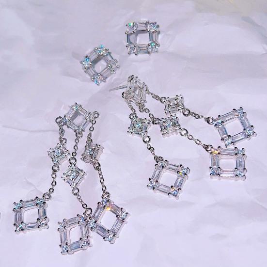 1 Pair Tassel Earrings Antiallergic All-match Decorative Glittery INS Luxury Square Long Dangle Earrings
1 Pair Tassel Earrings Antiallergic All-match Decorative Glittery INS Luxury Square Long Dangle Earrings