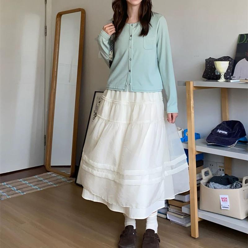 Spring 2026 Korean-Style Layered Gauze Midi Skirt - Light & Versatile Slimming Design One Size абрикосовий
Spring 2026 Korean-Style Layered Gauze Midi Skirt - Light & Versatile Slimming Design One Size абрикосовий