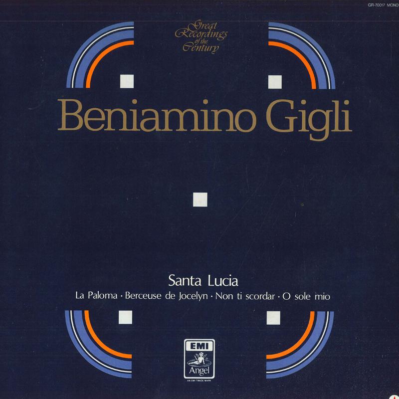 LP Record BENIAMINO GIGLI Santa Lucia Treasure Box of Songs GR70017 ANGEL Japan Classical Used
LP Record BENIAMINO GIGLI Santa Lucia Treasure Box of Songs GR70017 ANGEL Japan Classical Used