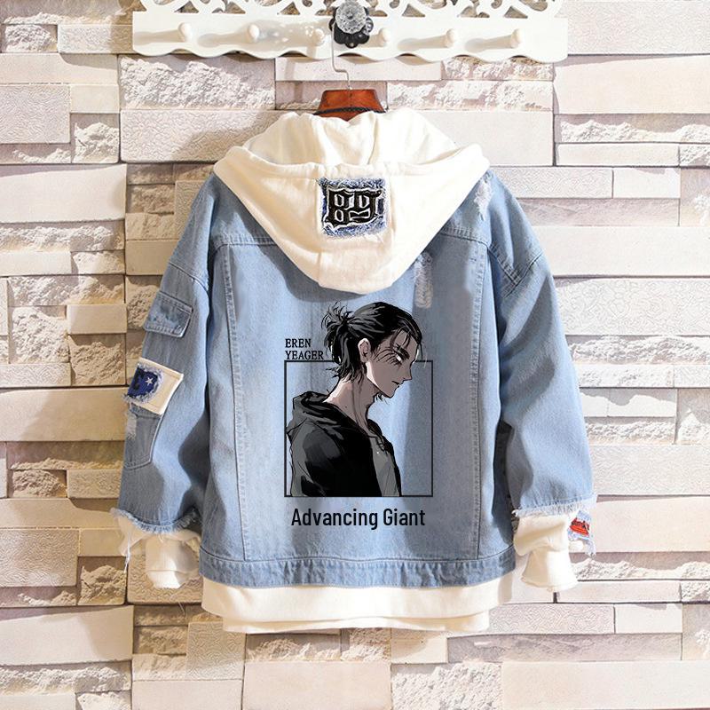 Атака на Титан: Повсякденна джинсова куртка Eren, Mikasa, Levi Survey Corps (Чоловіча) XL
Атака на Титан: Повсякденна джинсова куртка Eren, Mikasa, Levi Survey Corps (Чоловіча) XL