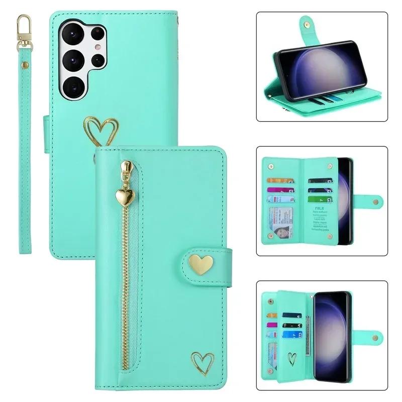 Leather Phone Case For Samsung Galaxy S24 S23 Ultra S22 S21 S20 FE S10 Plus Note 20 10 9 5G Flip Lanyard Stand Wallet Card Cover Samsung XCover 7 світло-зелений колір
Leather Phone Case For Samsung Galaxy S24 S23 Ultra S22 S21 S20 FE S10 Plus Note 20 10 9 5G Flip Lanyard Stand Wallet Card Cover Samsung XCover 7 світло-зелений колір