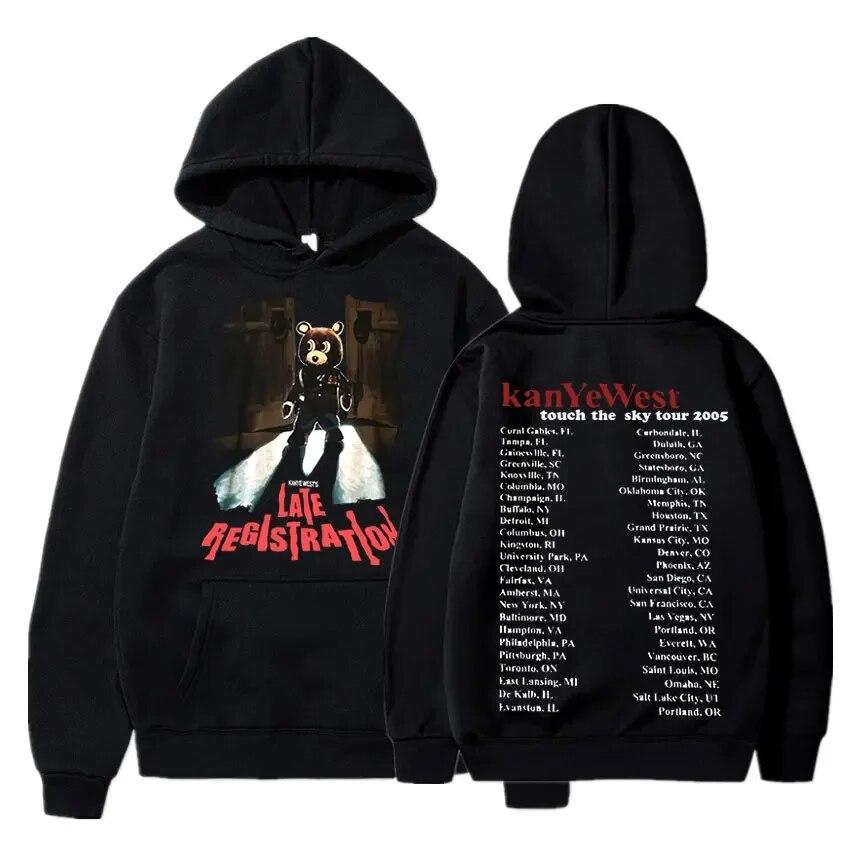 Late Registration Tour Hoodies Kanye West Print Vintage Streetwear Unisex WoUnisex Fashion Sweatshirts Oversize Hoodie HIPHOP Pullover
Late Registration Tour Hoodies Kanye West Print Vintage Streetwear Unisex WoUnisex Fashion Sweatshirts Oversize Hoodie HIPHOP Pullover