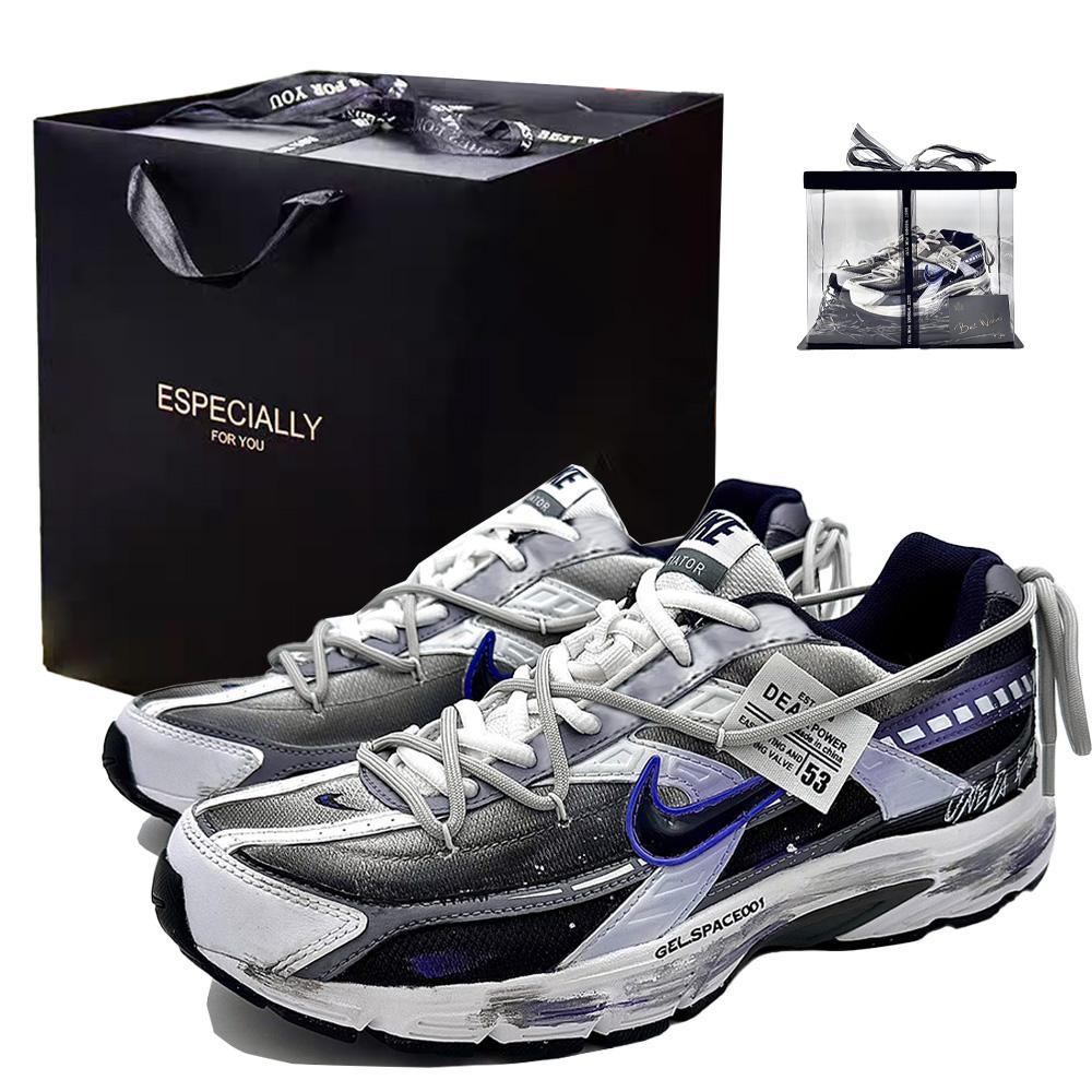 Nike Initiator Cushioning Low top Running Shoes Men s Black Purple White 394055-101(Team307-) 44
Nike Initiator Cushioning Low top Running Shoes Men s Black Purple White 394055-101(Team307-) 44