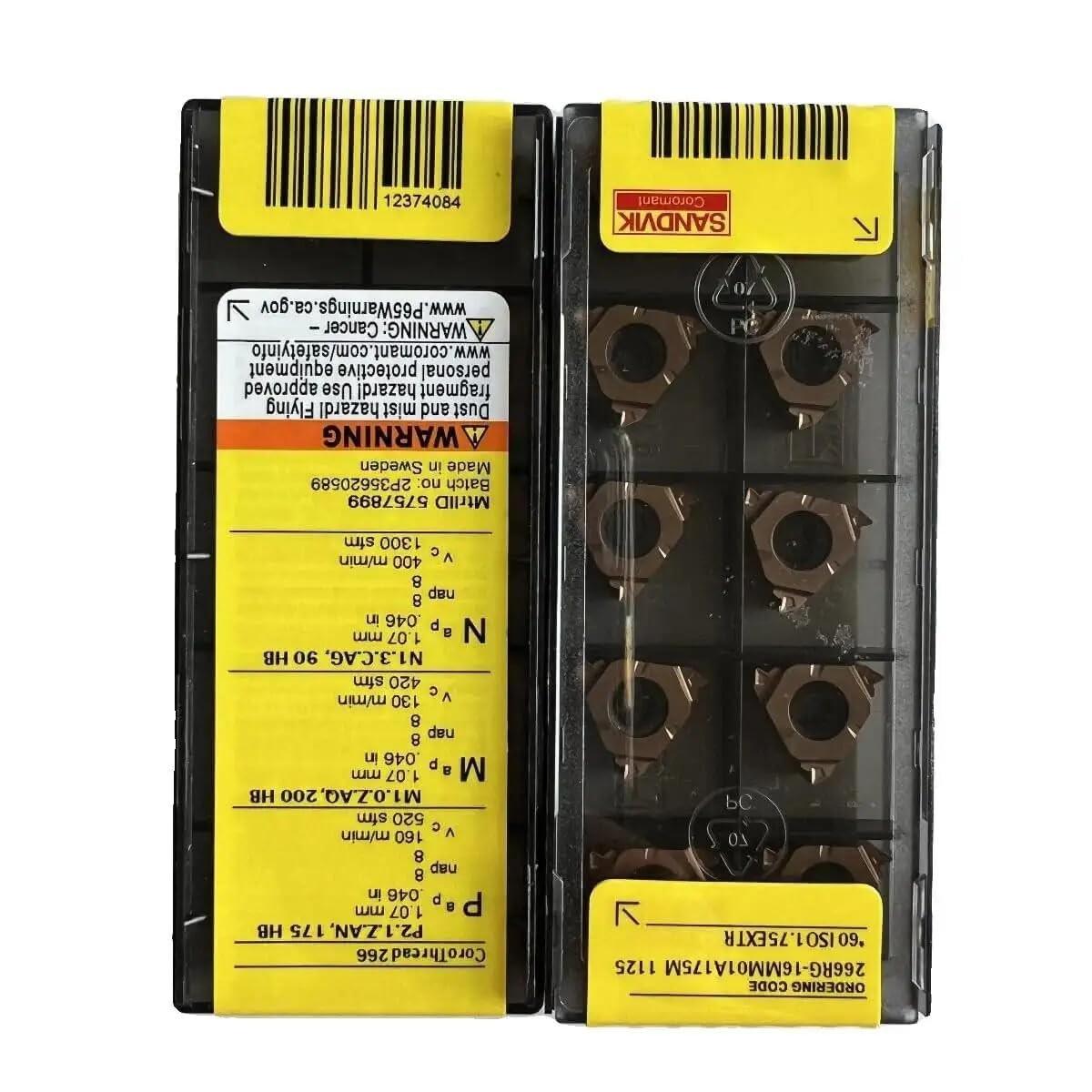 Original Sandvik / 266RG-16MM01A175M 1125 /Carbide CNC Blade 10 PCS
Original Sandvik / 266RG-16MM01A175M 1125 /Carbide CNC Blade 10 PCS