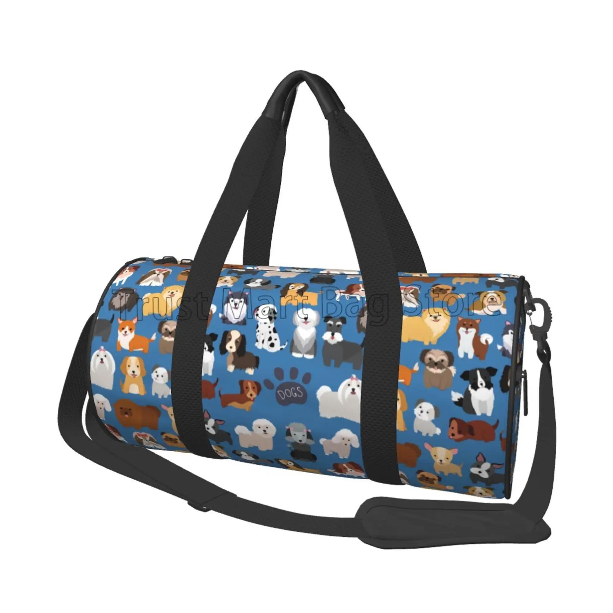 Cute Doodle Dog Print Travel Duffel Bag Waterproof Foldable Weekender Overnight Tote Bags for Travel Sports Gym Yoga Swimming
Cute Doodle Dog Print Travel Duffel Bag Waterproof Foldable Weekender Overnight Tote Bags for Travel Sports Gym Yoga Swimming
