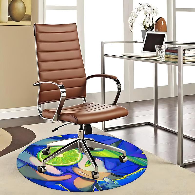 1pc Anime Cartoon Design Lime Slice Round Carpet Office Chair Mat, NonSlip Rug for Home Decor 80cm
1pc Anime Cartoon Design Lime Slice Round Carpet Office Chair Mat, NonSlip Rug for Home Decor 80cm