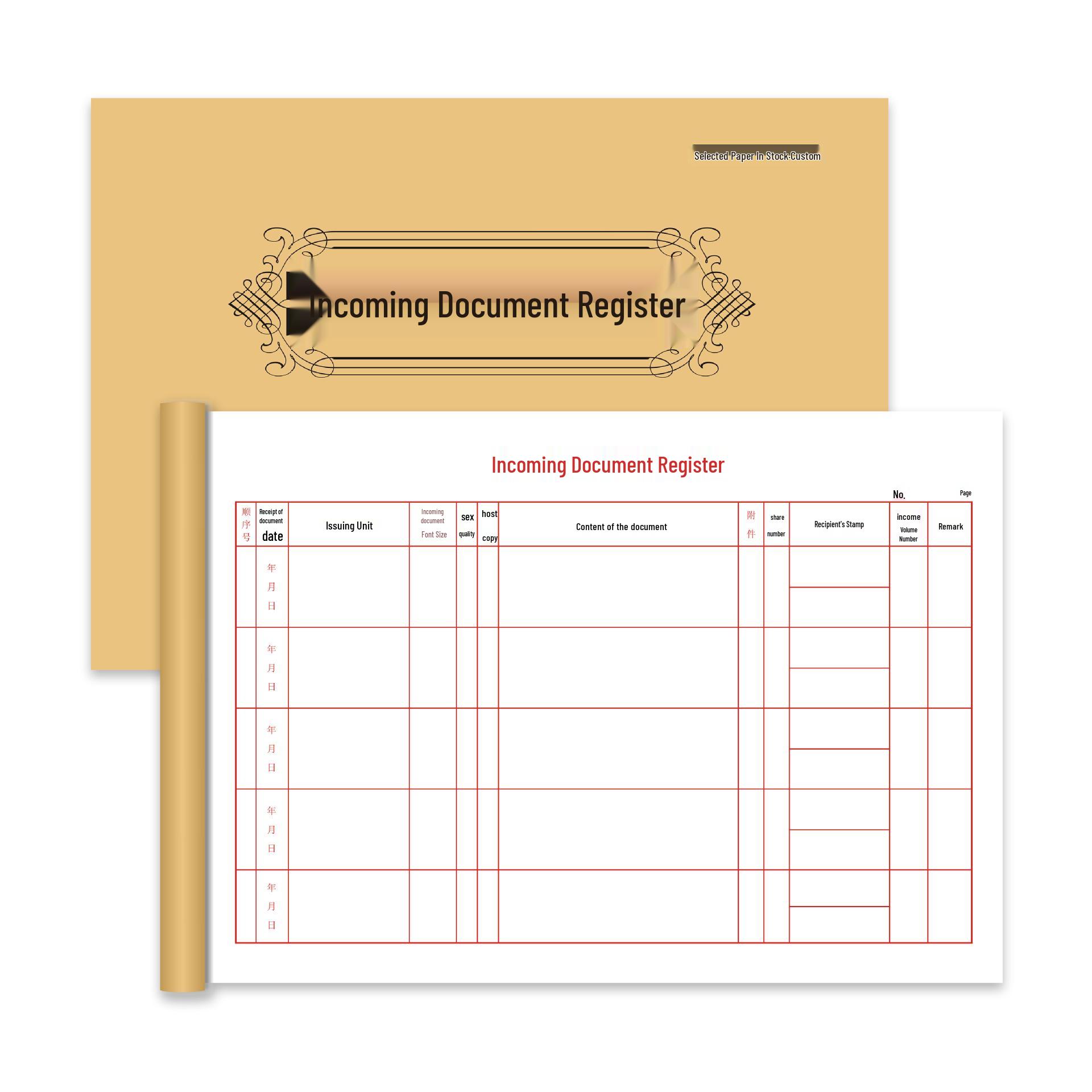 Document Receipt & Dispatch Register: Notebook for Seal Registration & Multi-Part Forms
Document Receipt & Dispatch Register: Notebook for Seal Registration & Multi-Part Forms