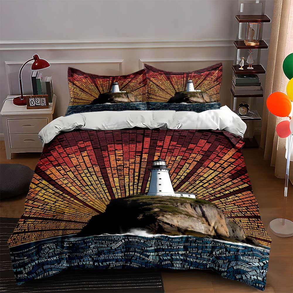 Lighthouse radiant gradient. Bedding Duvet cover sets Duvet covers Pillowcases gifts (1 * Duvet Cover 2 * Pillowcases, without duvet insert) 135x200cm
Lighthouse radiant gradient. Bedding Duvet cover sets Duvet covers Pillowcases gifts (1 * Duvet Cover 2 * Pillowcases, without duvet insert) 135x200cm